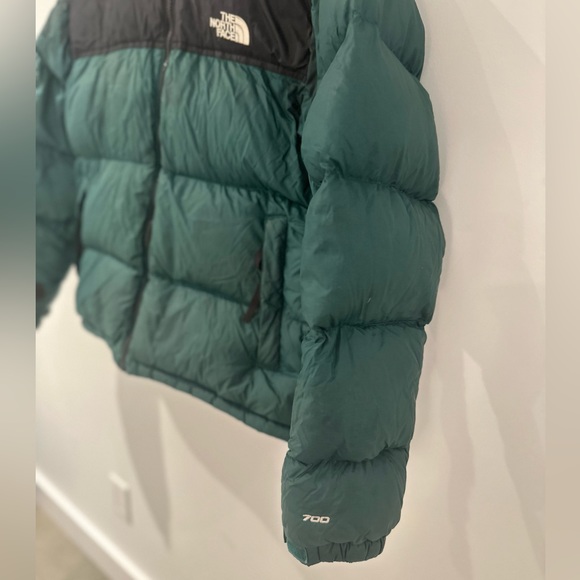 North Face Puffer Jacket Green - Picture 4 of 13